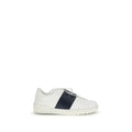 Valentino Garavani Blue Calf Leather Bos Taurus Low Top Sneakers