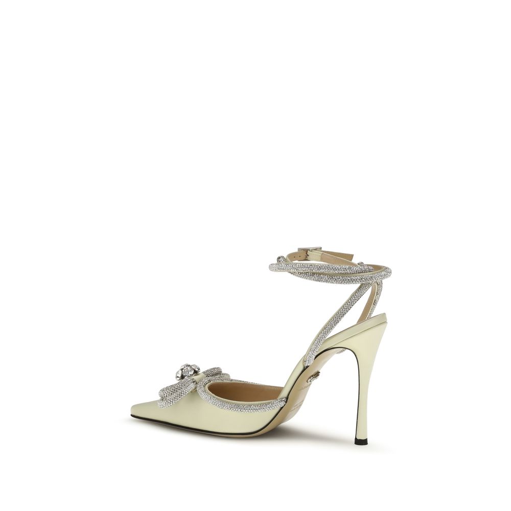 MACH & MACH Multicolor Silk High Heel Pumps