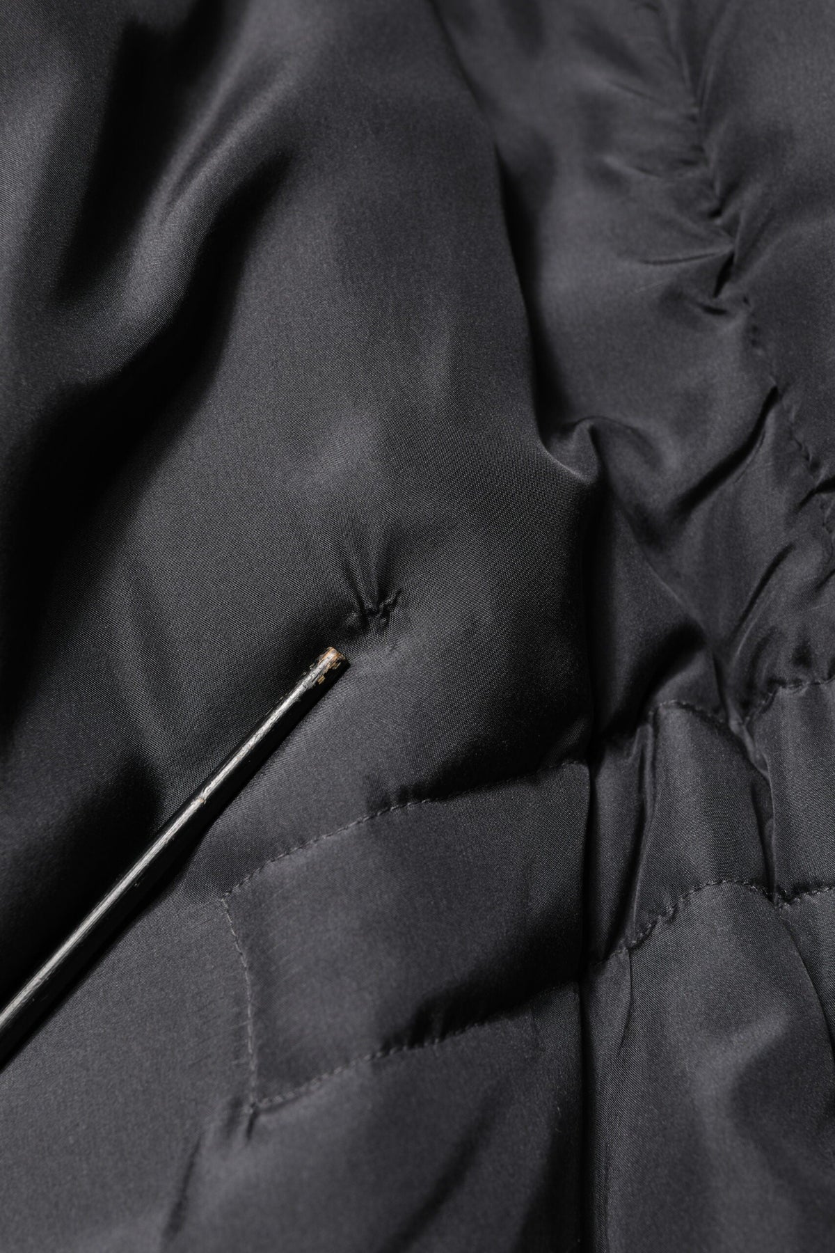 Dolce & Gabbana Black Silk Padded Parka Men Coat Jacket
