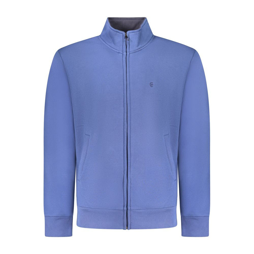 Coveri Moving Blu Cotton Men Sweatshirt