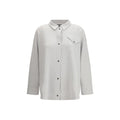 Fabiana Filippi Gray Wool Dress Shirt