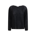 Allude Black Cashmere Sweater