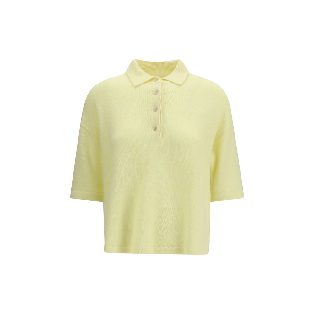 Allude Multicolor Cashmere Polo Shirt