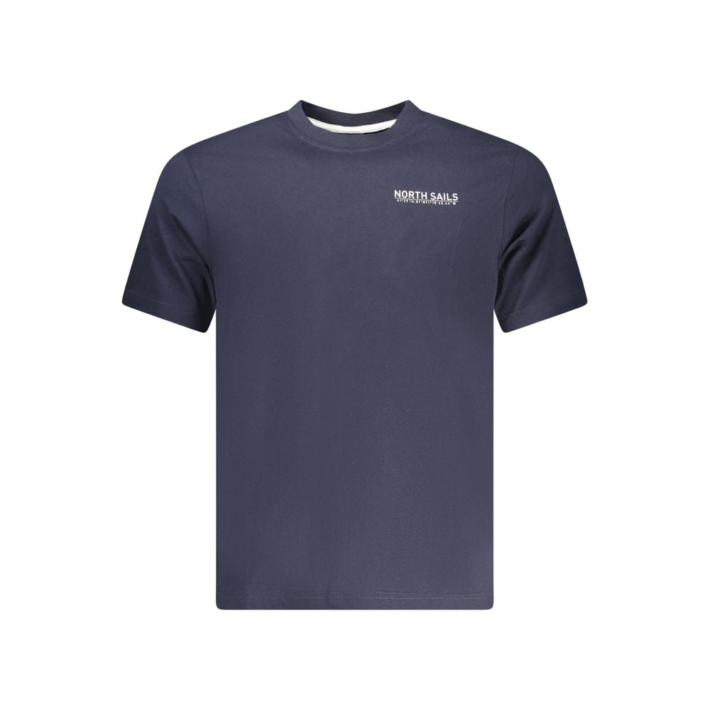 North Sails Blue Cotton Men T-Shirt