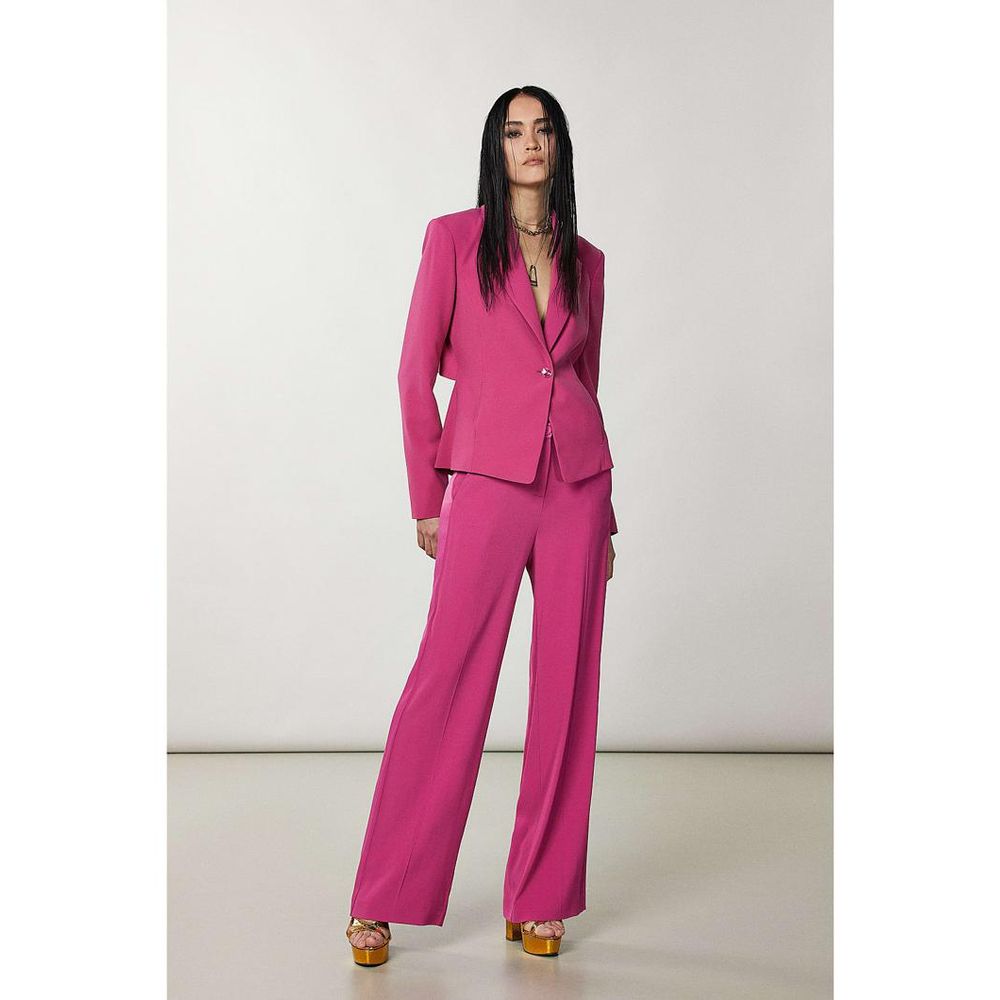 Patrizia Pepe Yellow Polyester Blazer