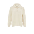 Gran Sasso White Wool Polo Shirt