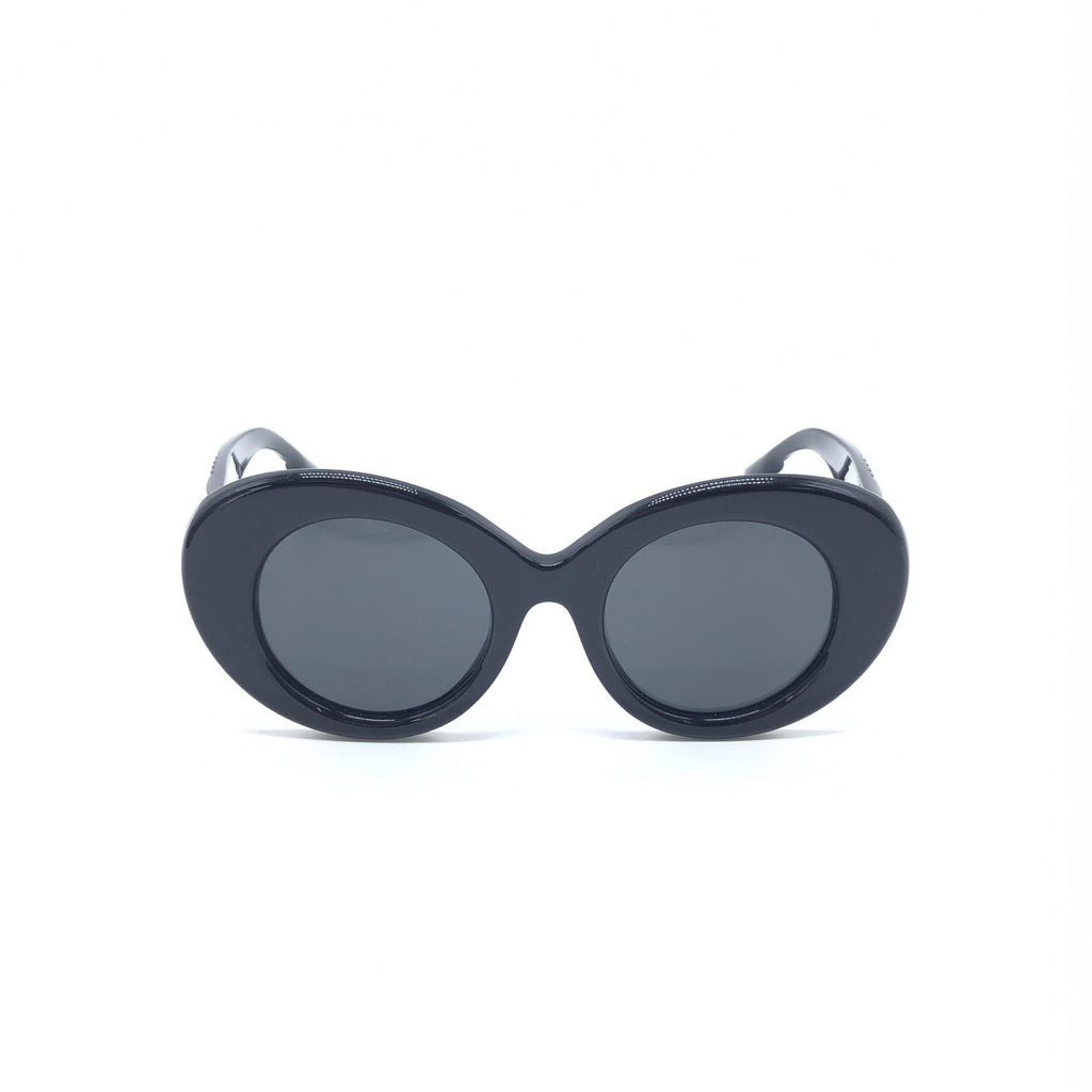 Burberry Black Oversized Round Sunglasses