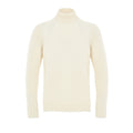Gran Sasso White Wool Turtleneck
