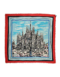 Dolce & Gabbana Multicolor Milano Print Cashmere 134cm x 130cm Men Scarf