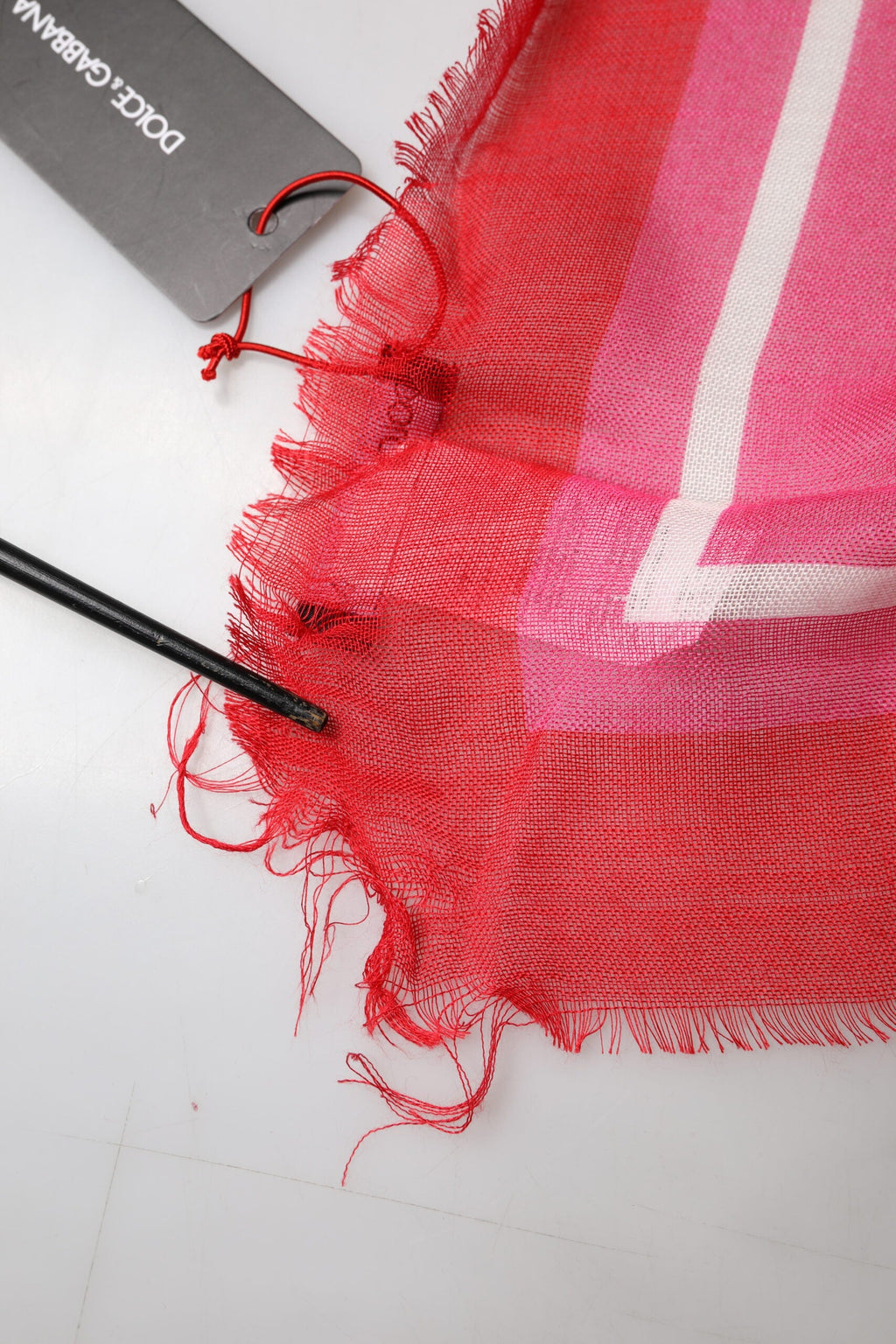 Dolce & Gabbana Pink DG Amore Print Neck Square Shawl 140cm x 140cm Scarf