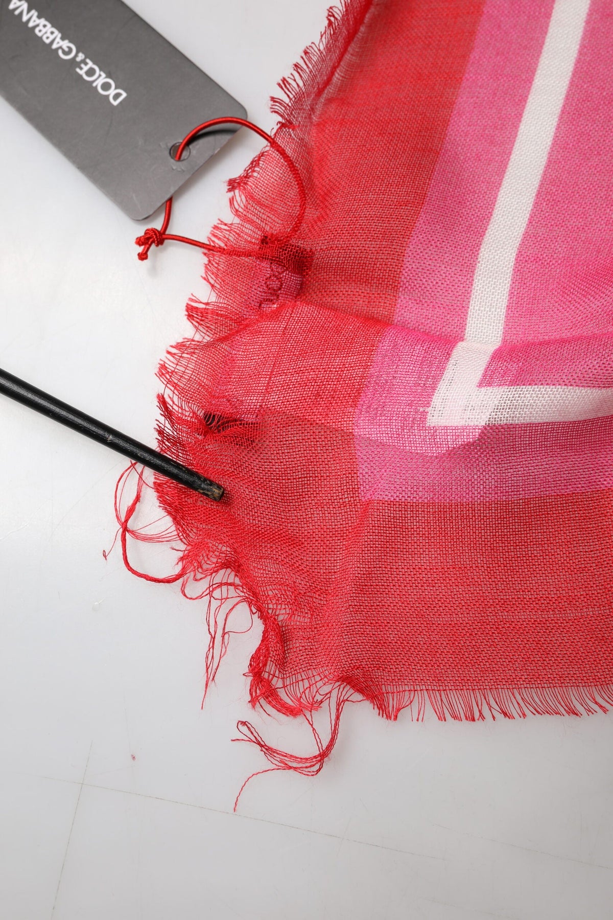 Dolce & Gabbana Pink DG Amore Print Neck Square Shawl 140cm x 140cm Scarf