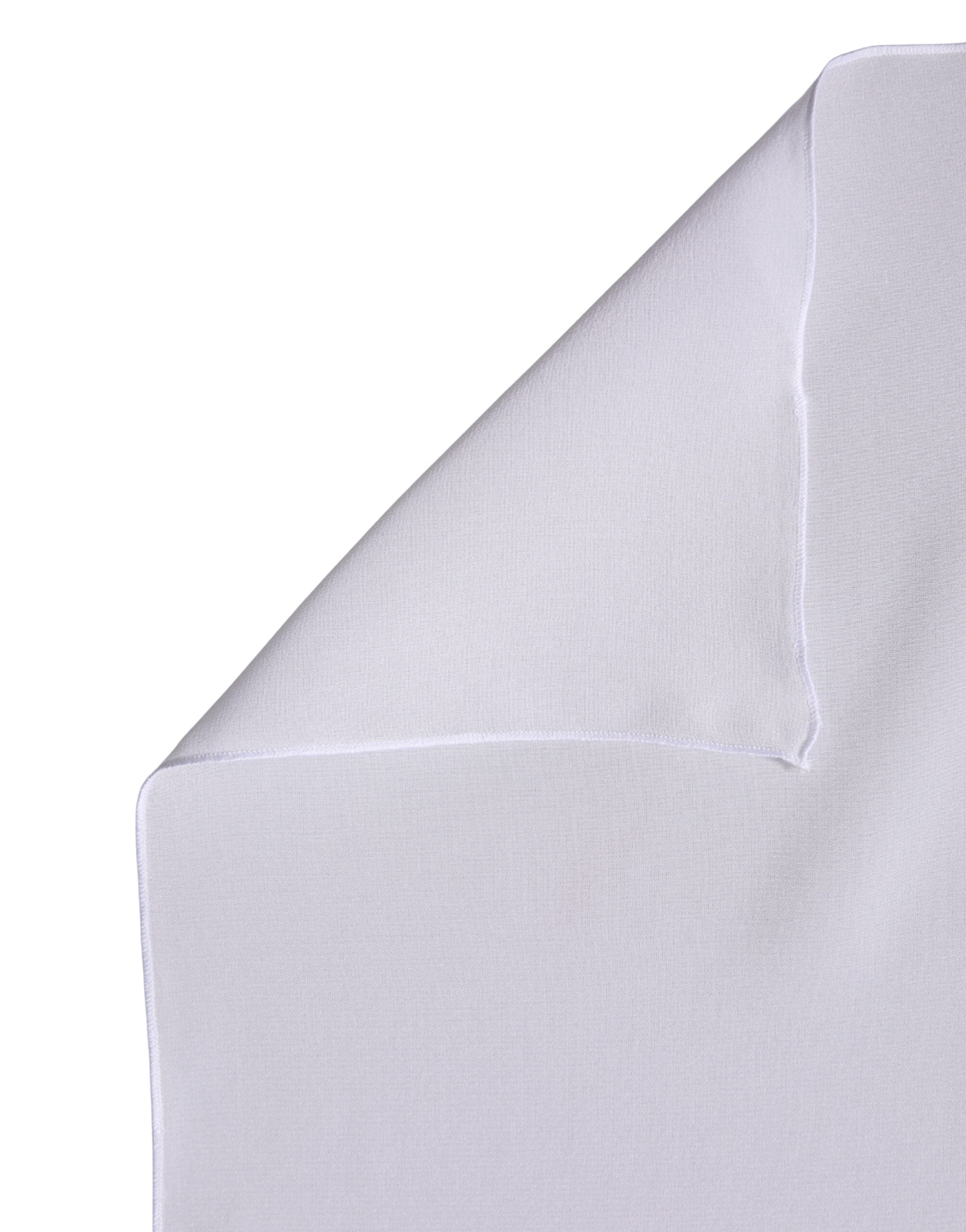 Dolce & Gabbana White Silk Neck Wrap Shawl Stole 200cm x 64cm  Scarf