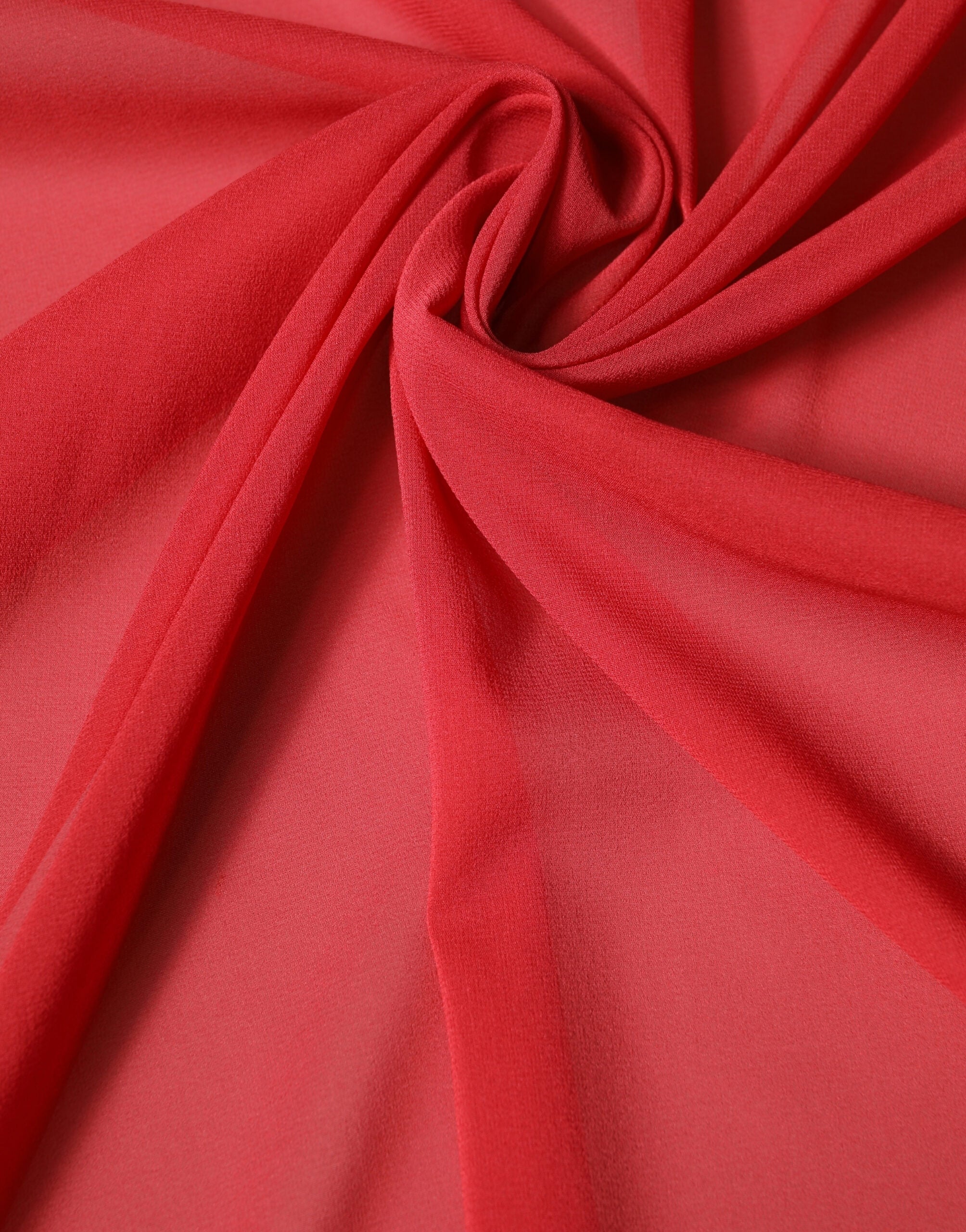 Dolce & Gabbana Red Silk Neck Wrap Shawl Women Stole 200cm x 64cm Scarf