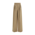 Max Mara Beige Wool Oves Aries Pants