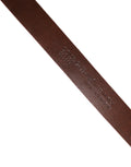 Dolce & Gabbana Red Leather Gold Tone Metal Buckle Men Belt