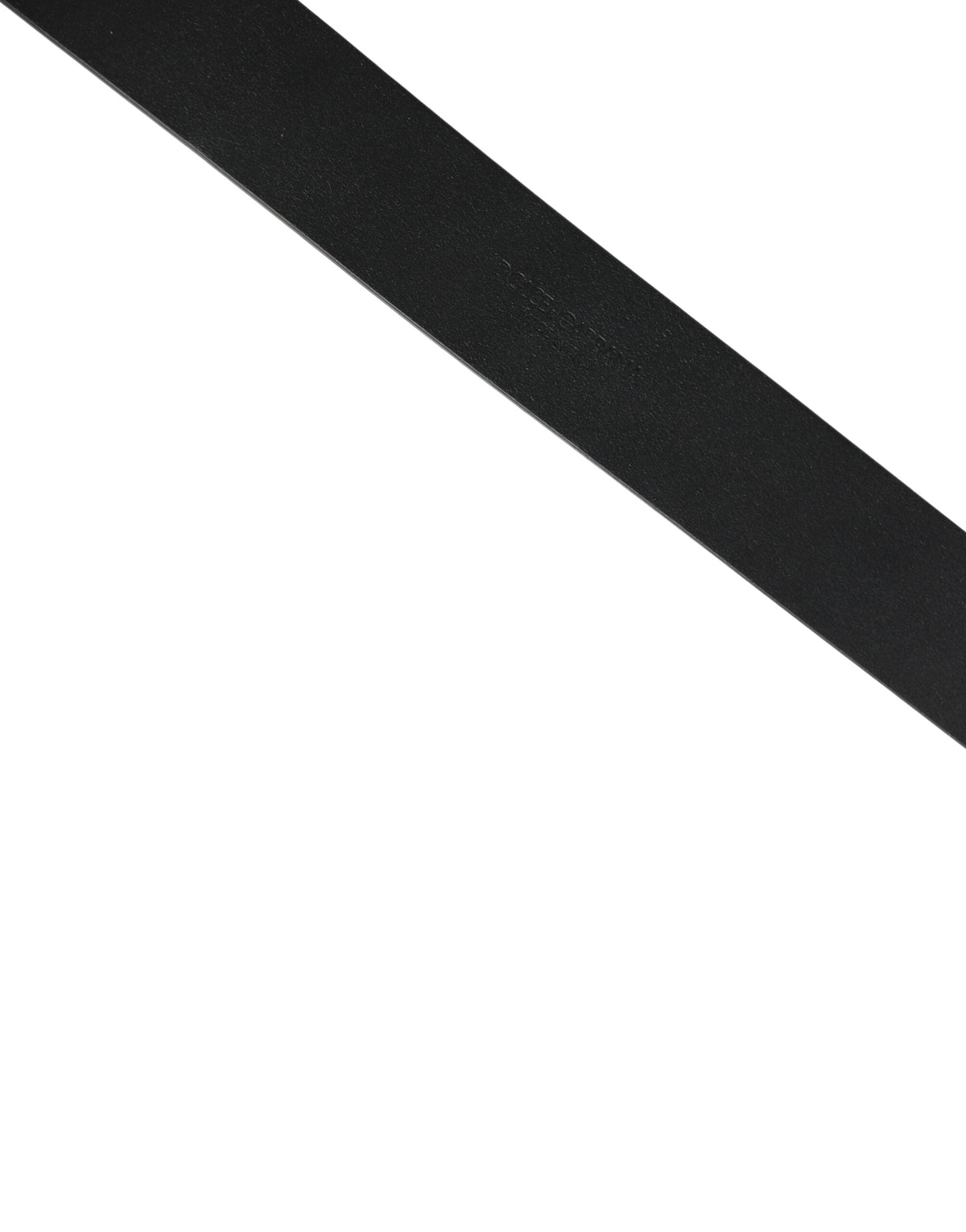 Dolce & Gabbana Black Calf Leather Gold Metal Buckle Belt