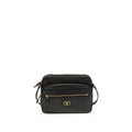 Valentino Garavani Black Calf Leather Bos Taurus Shoulder Bag