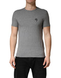 Dolce & Gabbana Gray DG Logo Crew Neck Men Underwear T-shirt