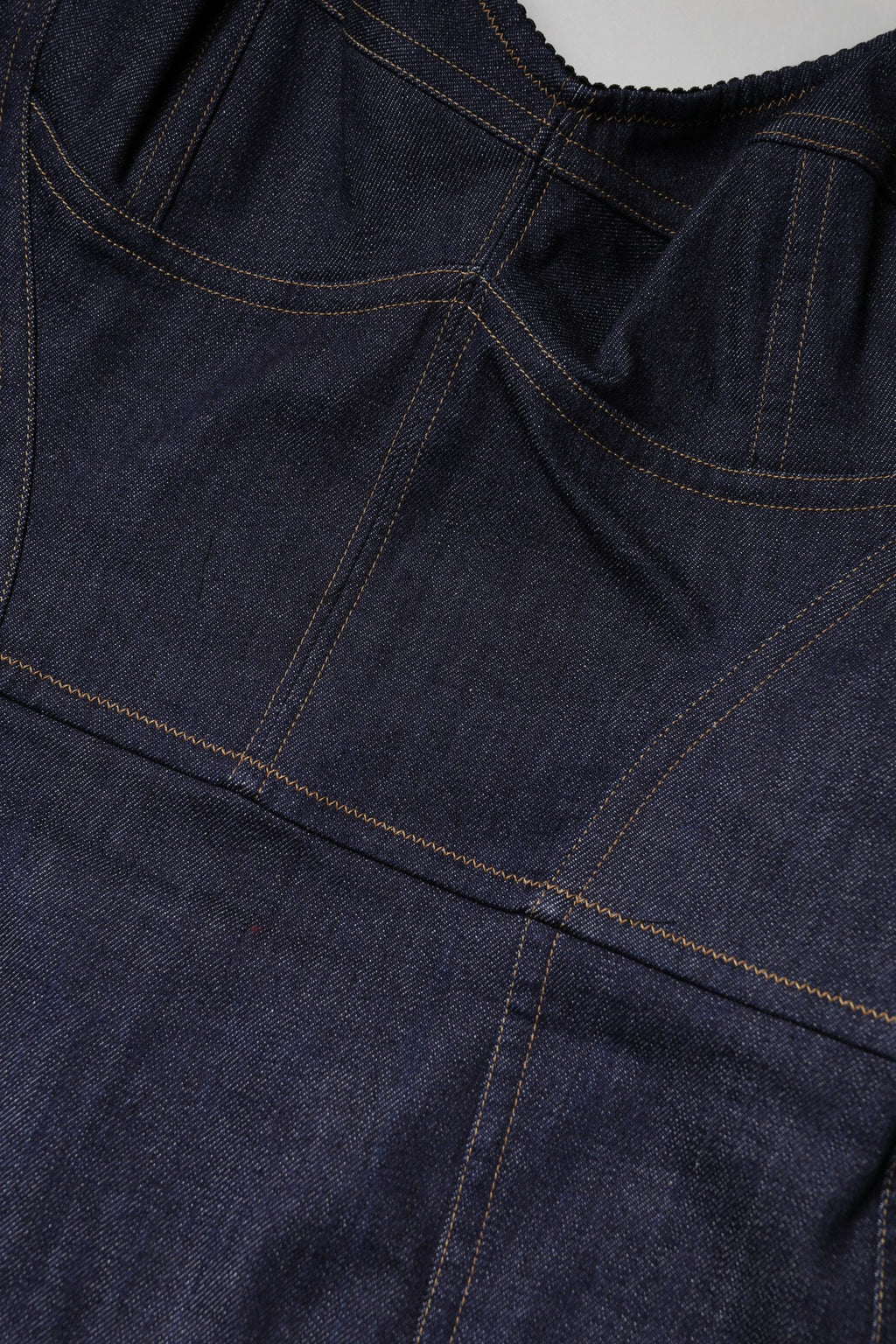 Dolce & Gabbana Dark Blue Cotton Denim Sheath Midi Dress