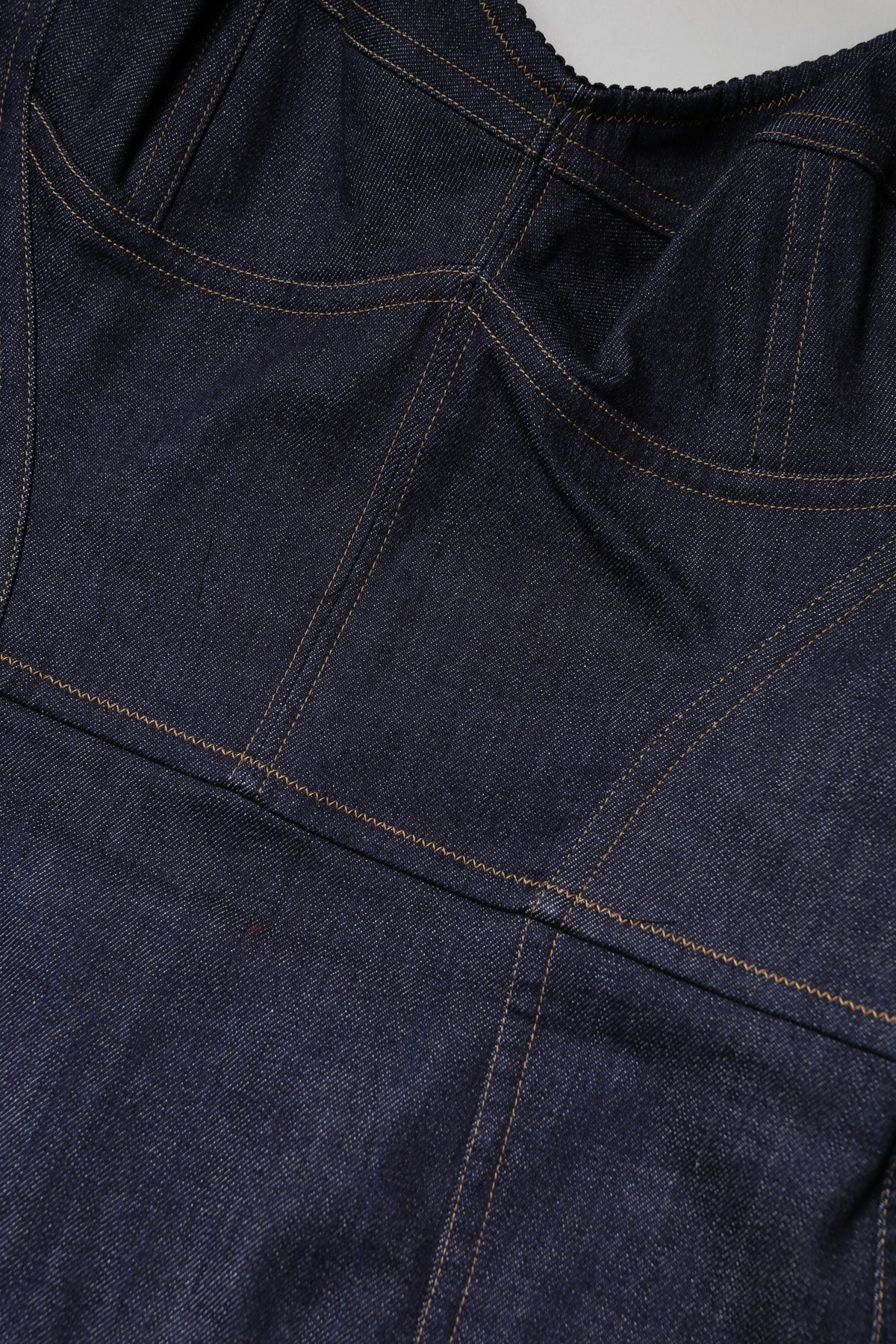 Dolce & Gabbana Dark Blue Cotton Denim Sheath Midi Dress
