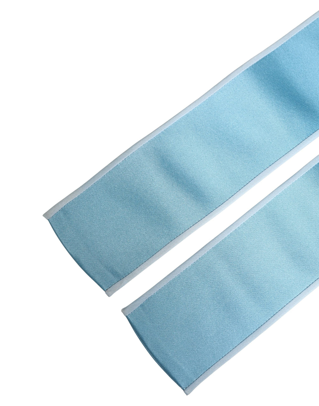 Dolce & Gabbana Light Blue Silk Satin Waist Women Cintura Belt