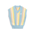 Autry Blue Cotton Waistcoat