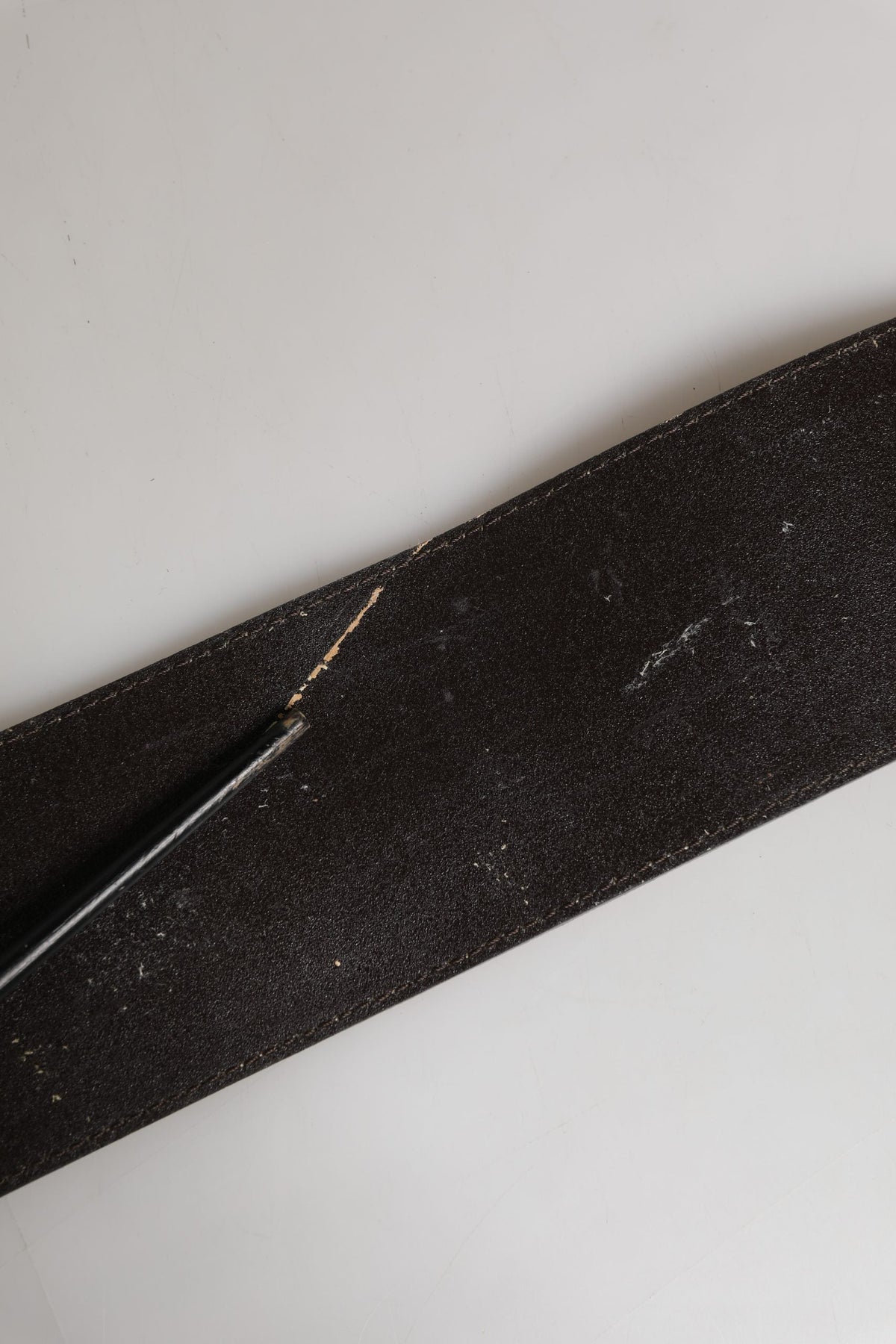 Versace Beige Suede Leather Silver Metal Buckle Belt