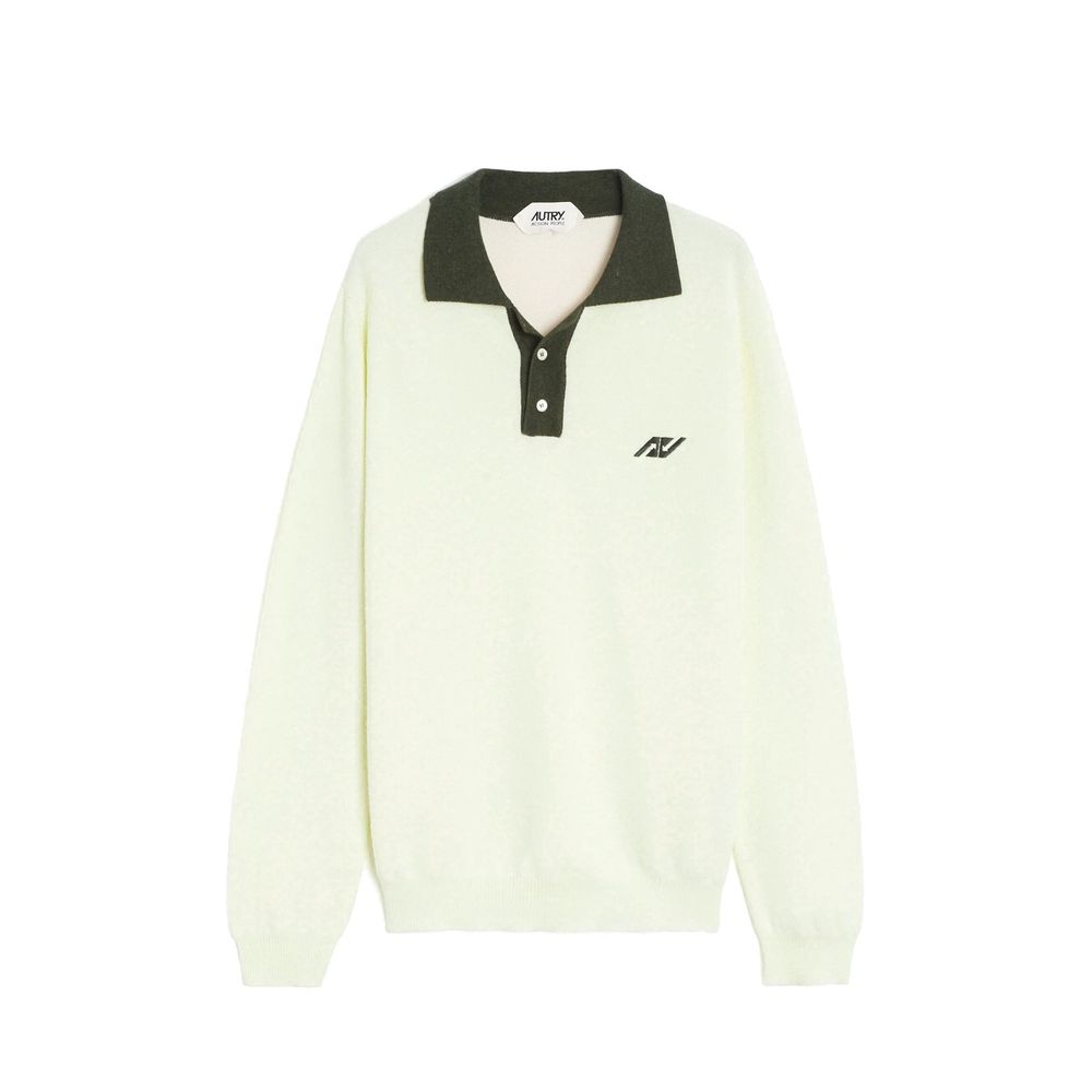 Autry Bicolor Cotton Polo Shirt