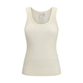 Forte_Forte Beige Wool Oves Aries Sleeveles T-Shirt