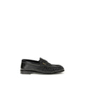Saint Laurent Black Lamb Ovis Aries Slip-On Loafers