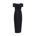 Khaite Black Polyester Cocktail Dress