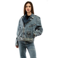 Moschino Multicolor Cotton Denim Jacket