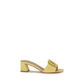 Santoni Multicolor Calf Leather Bos Taurus Sandals