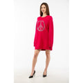 Moschino Fuchsia Wool Casual Dress