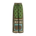 Multicolor Viscose Casual Pants