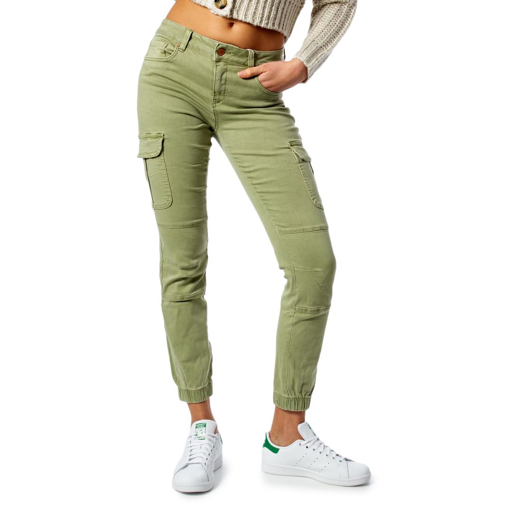 Green Cotton Cargo Pants