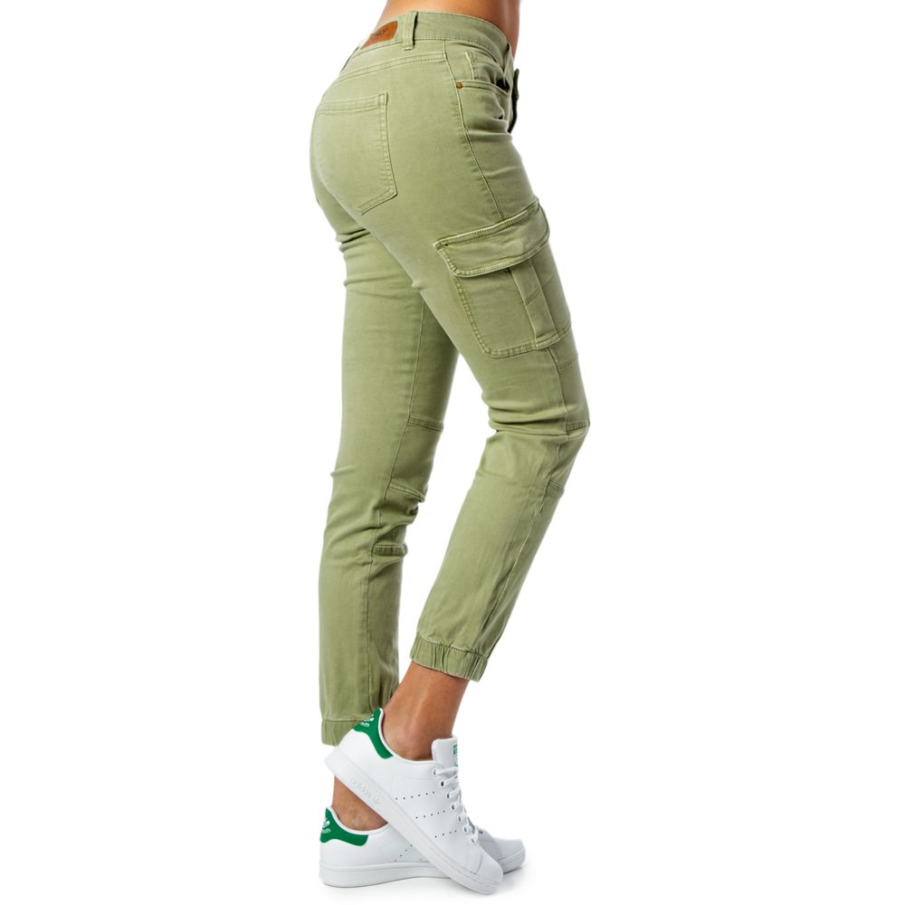 Green Cotton Cargo Pants