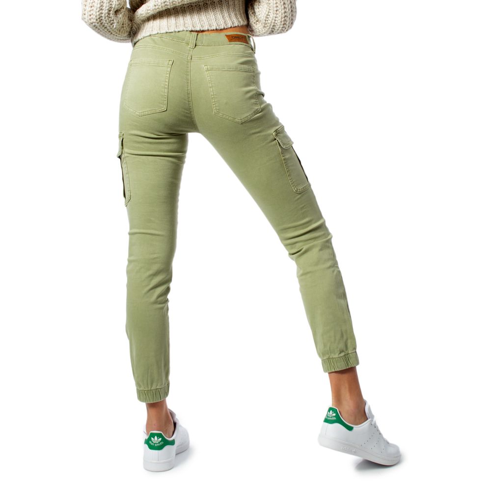 Green Cotton Cargo Pants
