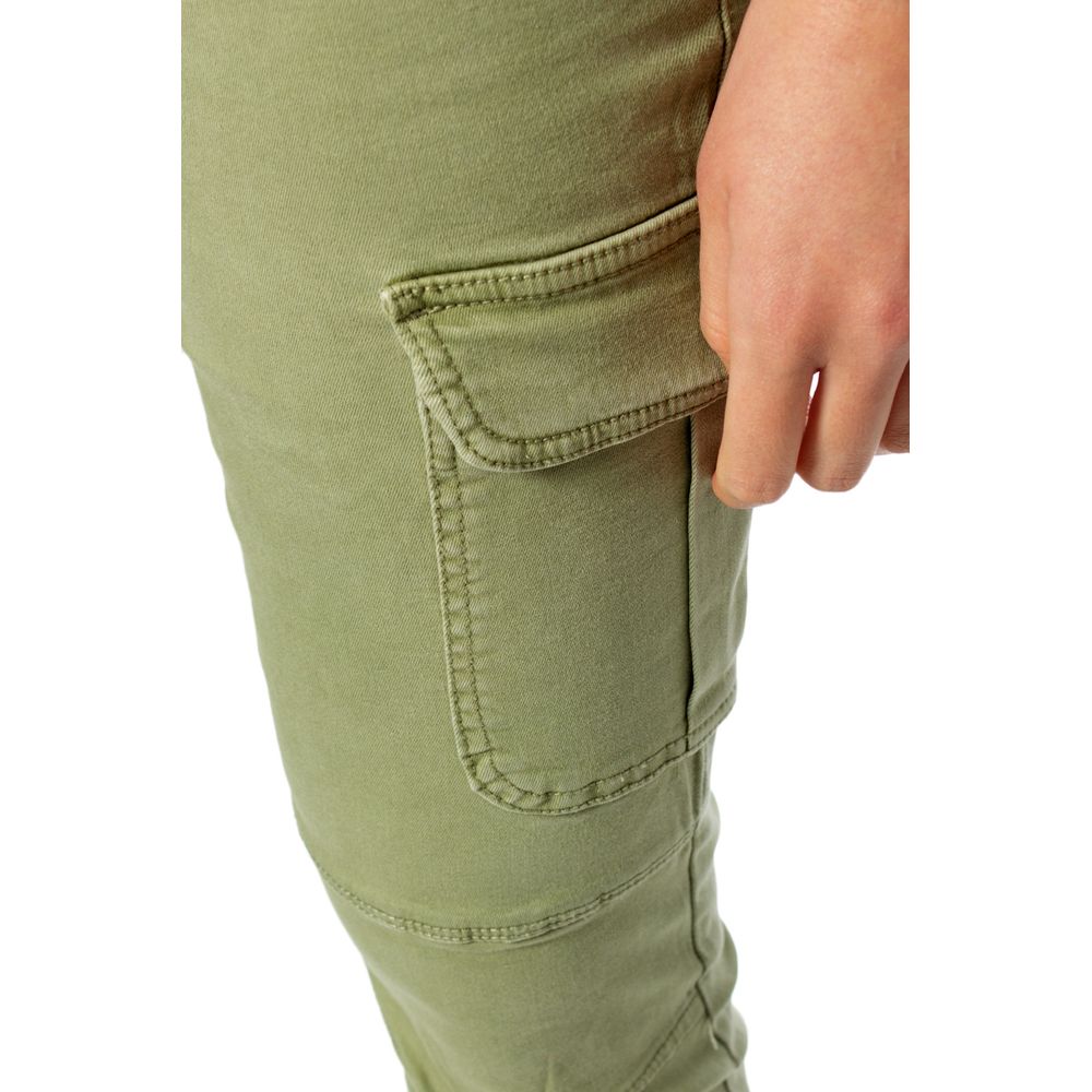 Green Cotton Cargo Pants