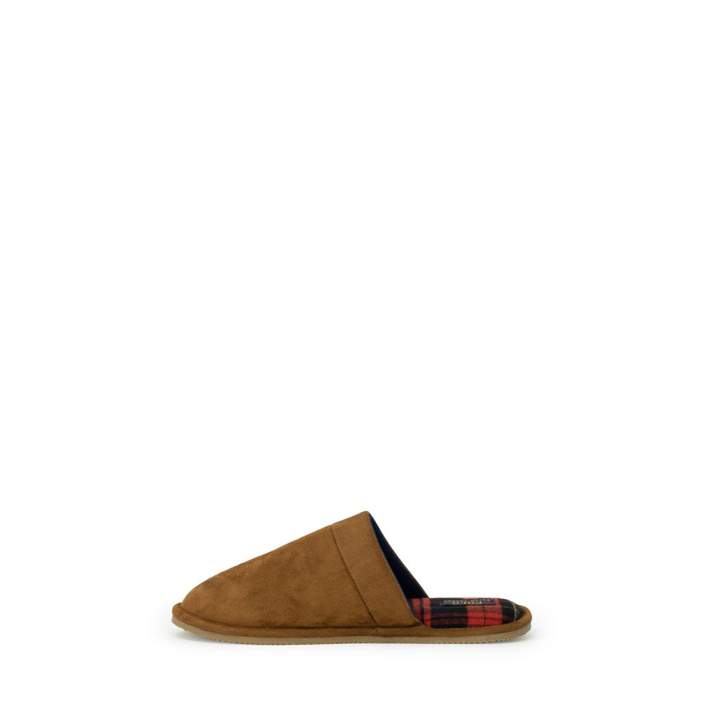 Beige Polyester Slippers