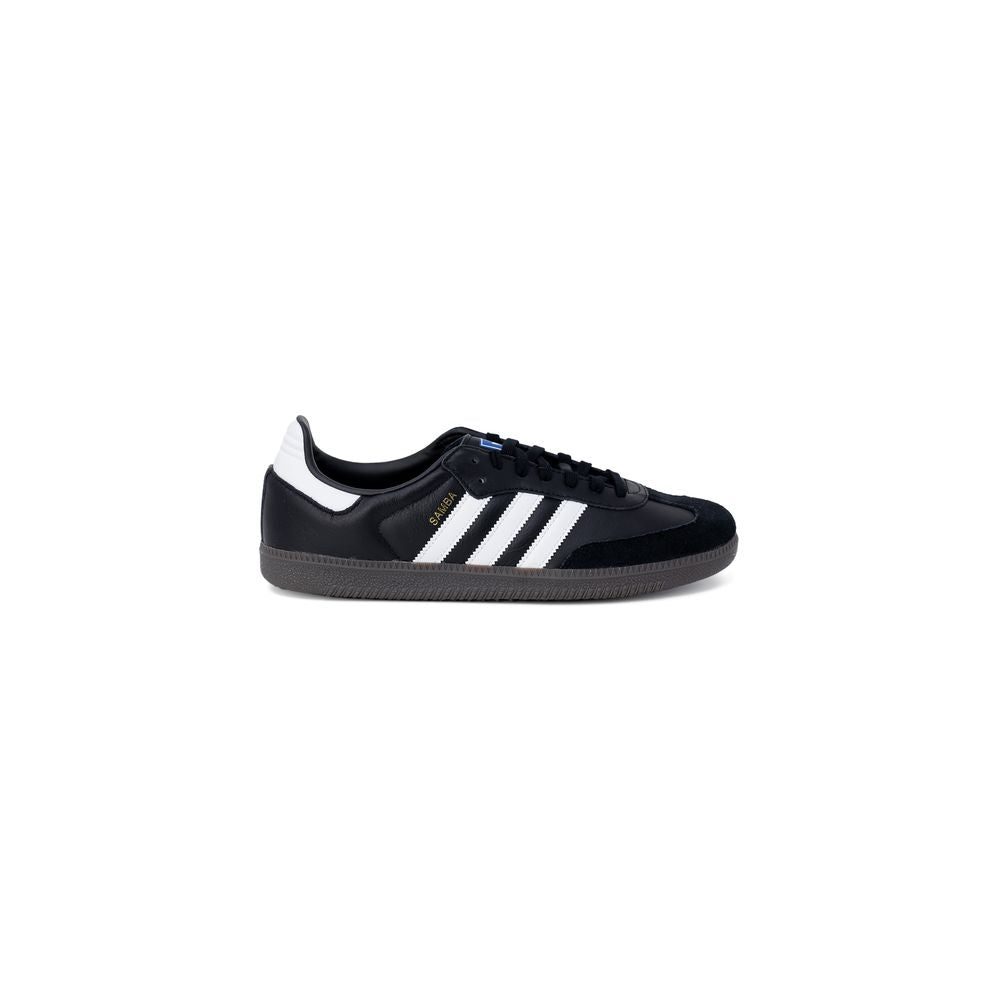 Black Leather Low Top Sneakers