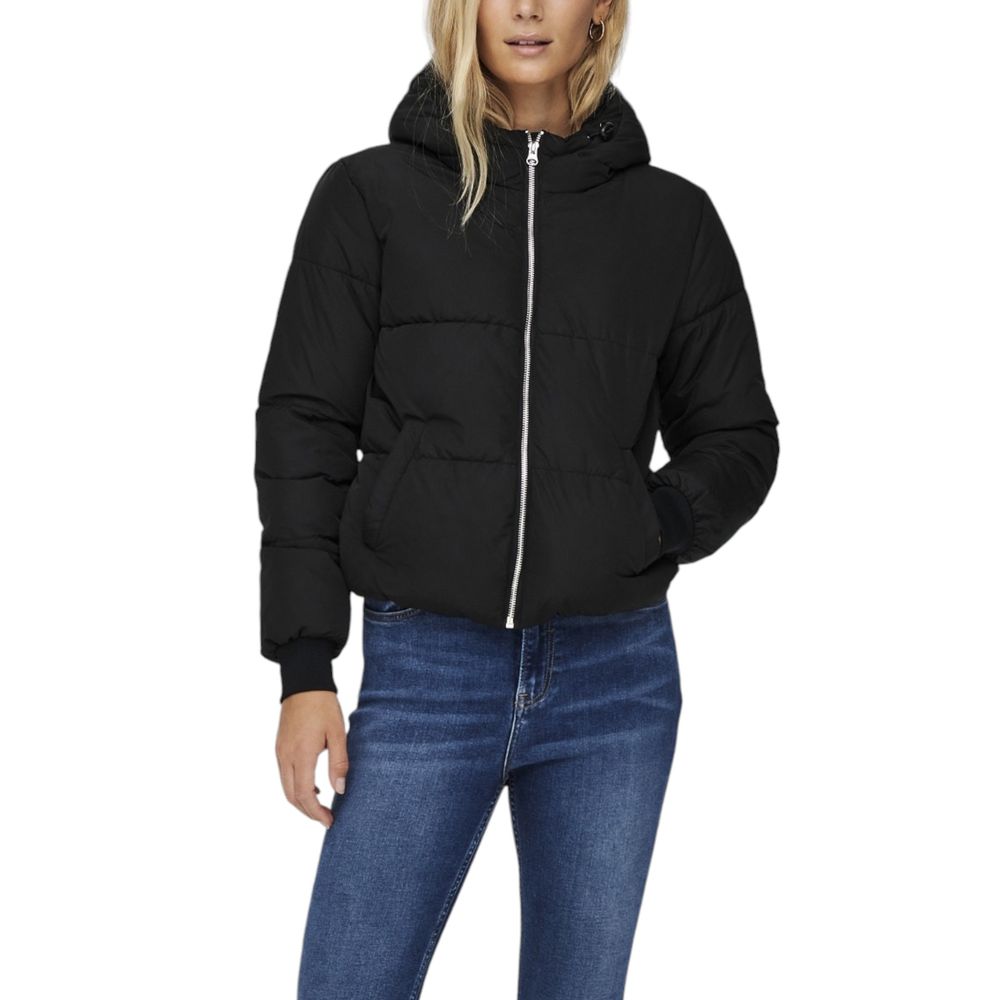 Black Polyester Shell Jacket