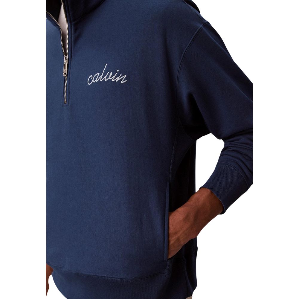 Calvin Klein Jeans Blue Cotton Sweatshirt