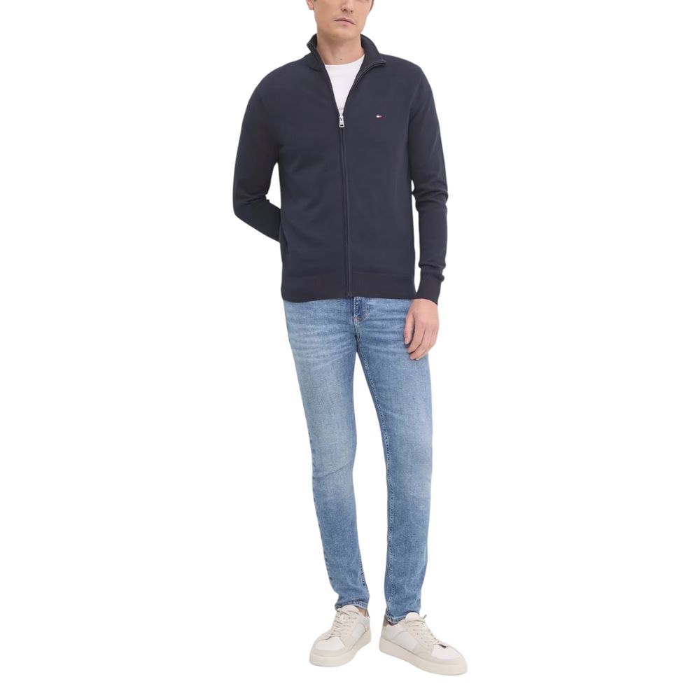 Blue Cotton Cardigan