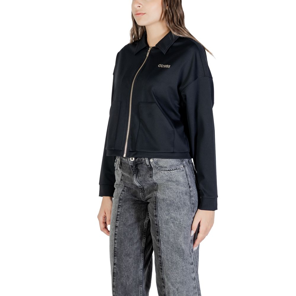 Black Polyamide Sweatshirt