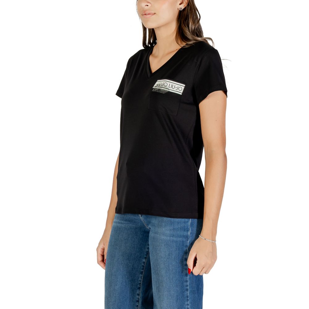 Black Cotton T-Shirt