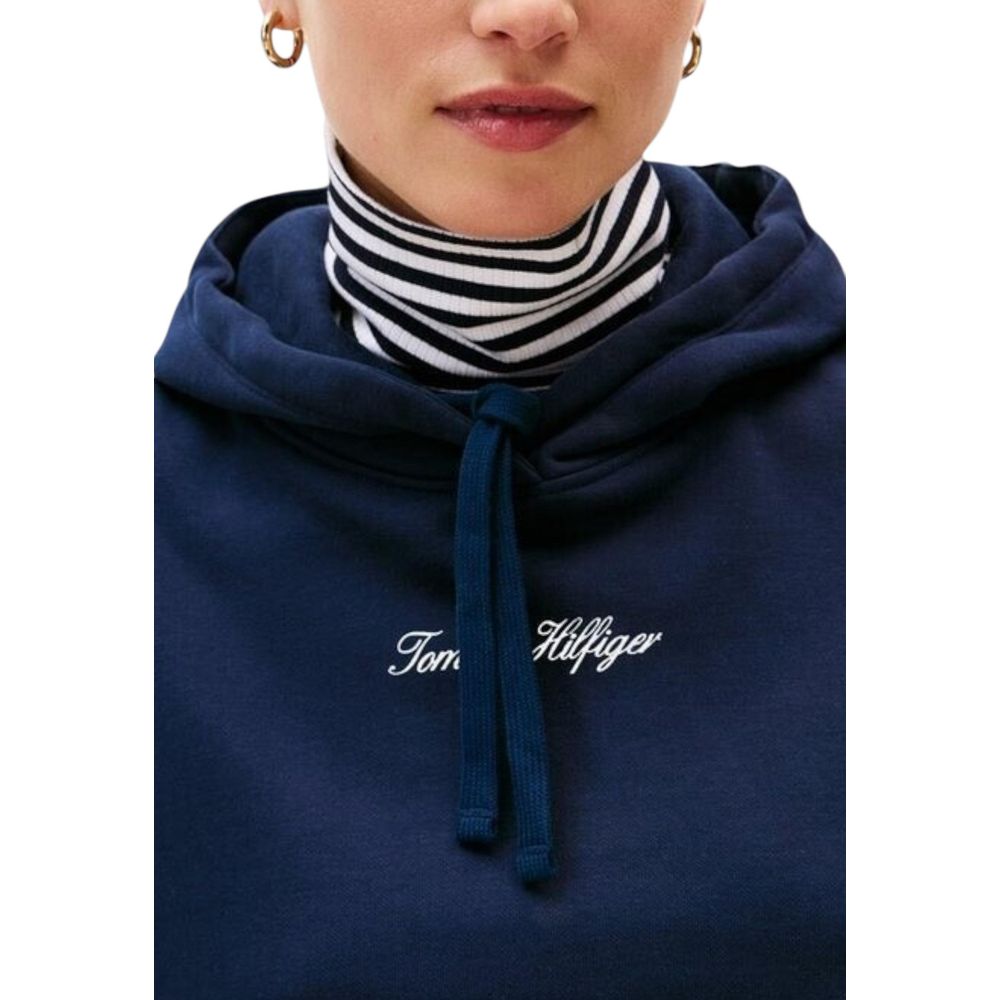 Blue Recycled Cotton Hoodie
