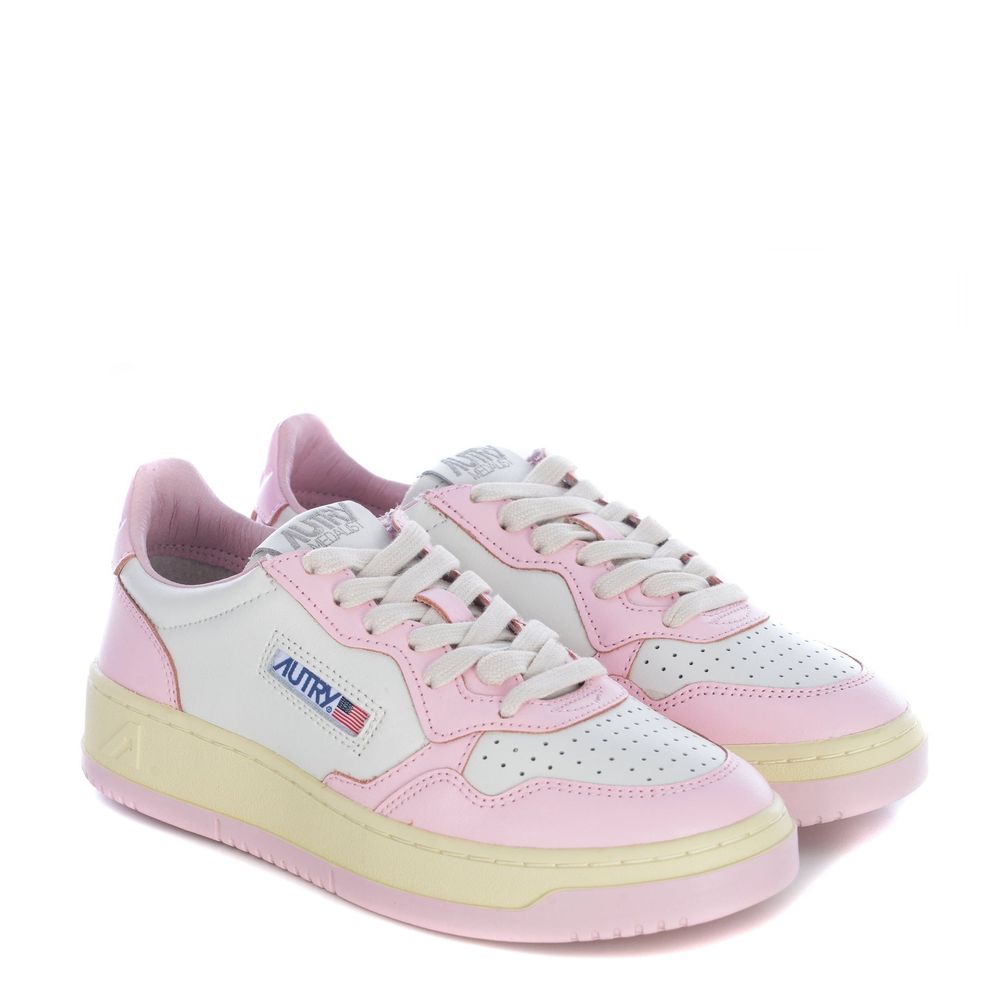 Multicolor Leather Low Top Sneakers