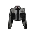 Black Silk Full-Length Jacket
