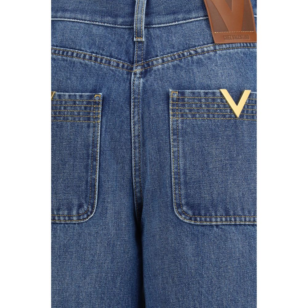 Blue Cotton Jeans Denim